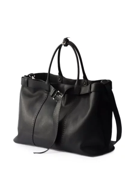 Geantă Prada din piele cu cataramă negru