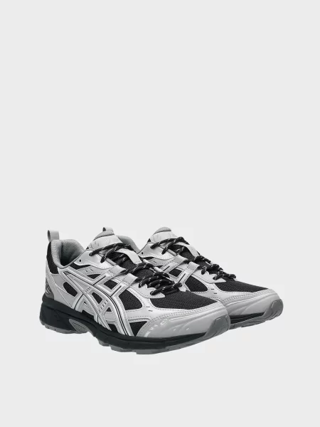 Кожаные повседневные кроссовки Asics черные