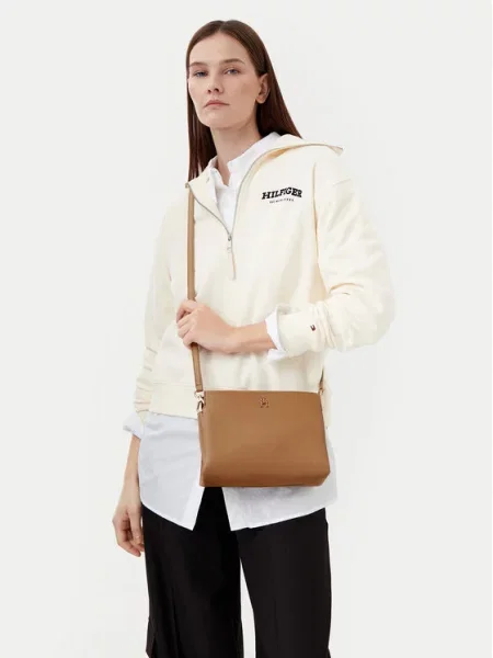 Torebka Tommy Hilfiger brązowa