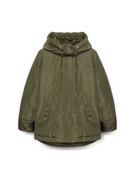Parka Fiorella Rubino z kapturem zielona