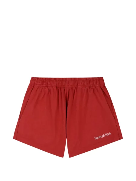 Pantaloni scurți Sporty & Rich cu autograf roșu
