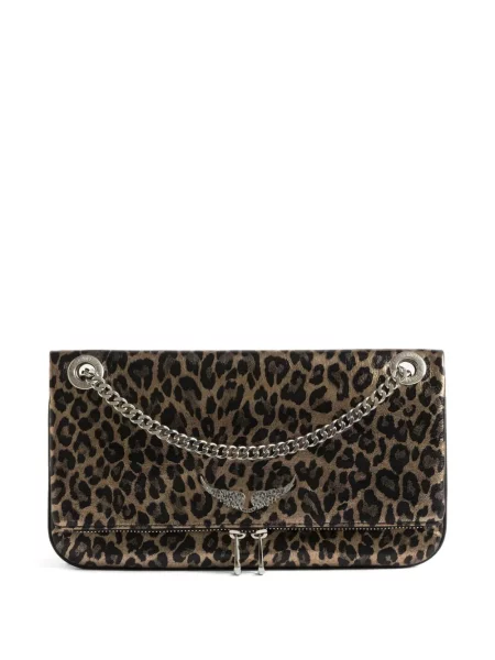 Colier Zadig&voltaire cu model leopard maro