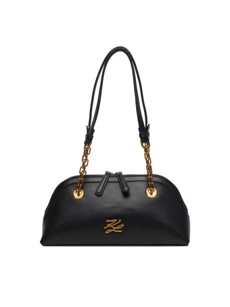 Karl Lagerfeld Torba za čez ramo SMALL K/AUTOGRAPH BOWLING črna