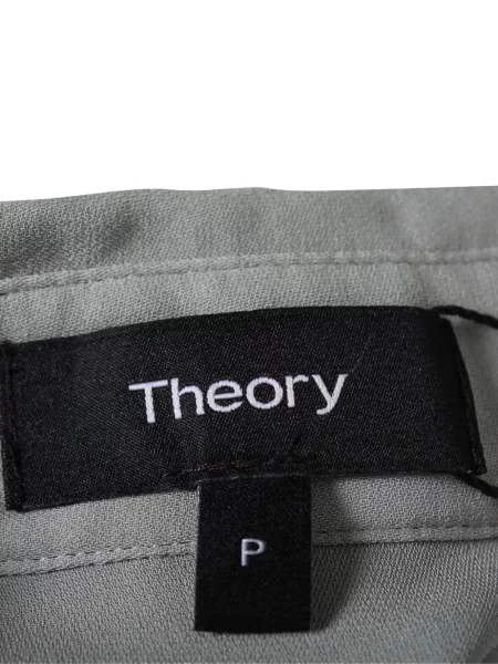 Rochie tip cămașă Theory până la genunchi de costum gri