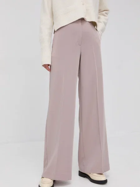 Samsoe Samsoe Pantaloni cu dungă negru