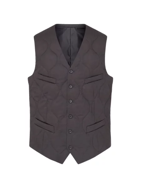 Matlasat vestă Comme Des Garçons Homme Deux de lână maro
