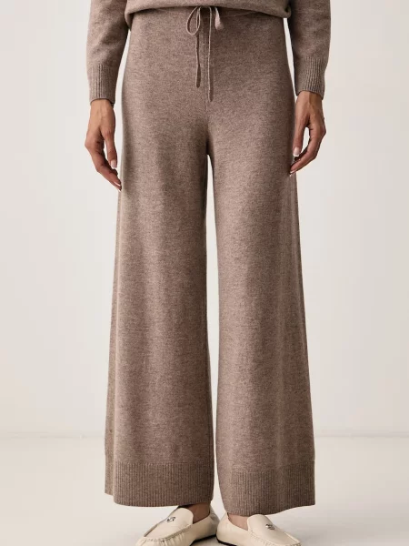 Weekend Max Mara pantaloni de trening pentru femei din lână WKDZINCO maro