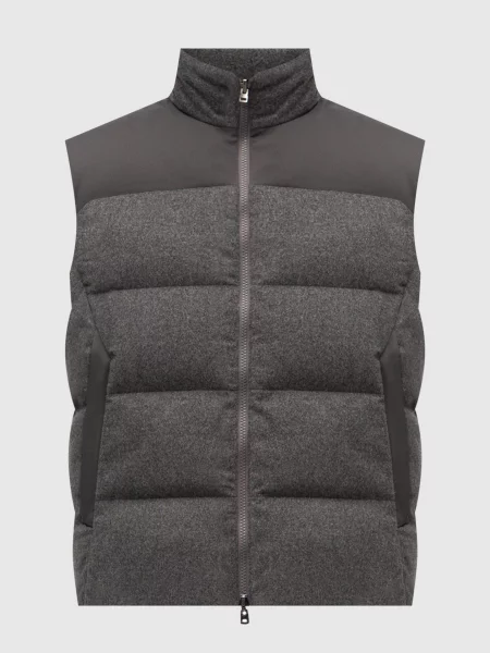 Двосторонній пуховий жилет Sease сірий