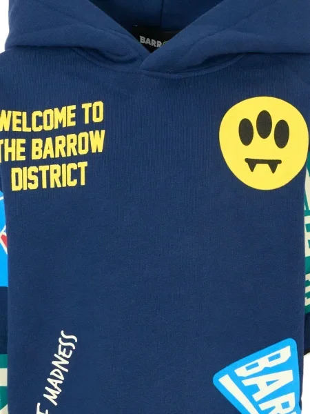 Bluza z kapturem dziecięca Barrow niebieska