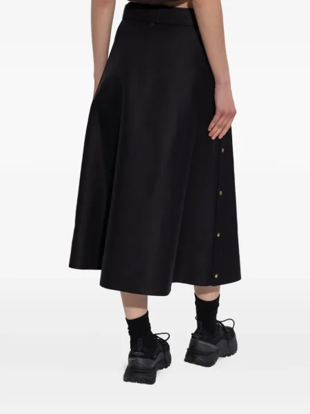 Fustă midi Moncler până la genunchi negru