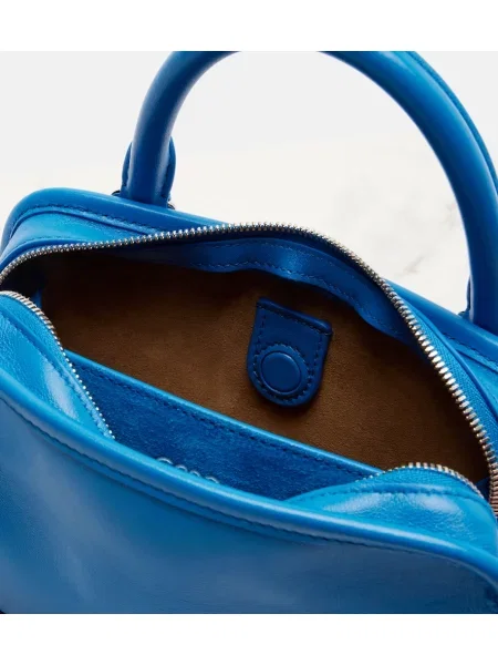 Top Loewe din piele albastru