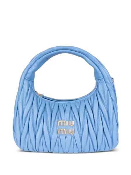 Geantă Miu Miu din piele albastru