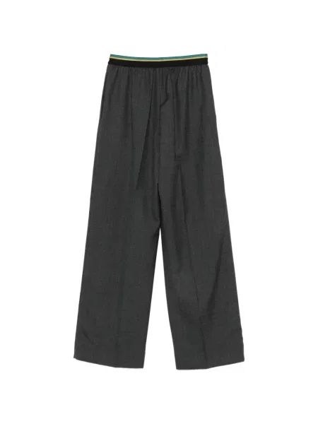 Pantaloni Plan C cu dungi gri