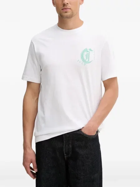 Tricou Just Cavalli cu imagine alb