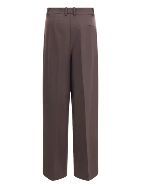 Pantaloni P.a.r.o.s.h. cu talie înaltă plisate maro