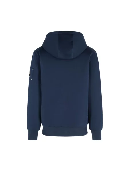 Bluza z kapturem Moose Knuckles klasyczna niebieska
