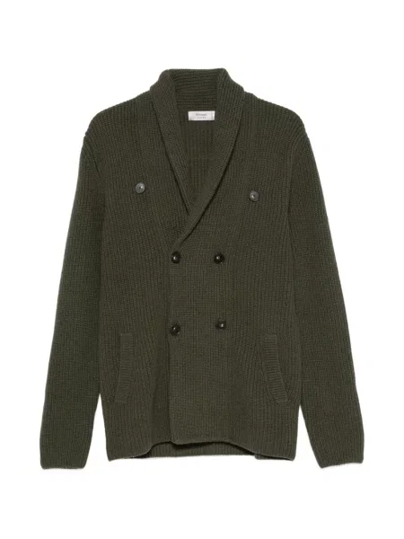 Cardigan Ferrante cu două rânduri de nasturi verde