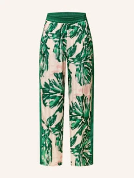 Marc Aurel Kalhoty S Prýmky / krémová zelená