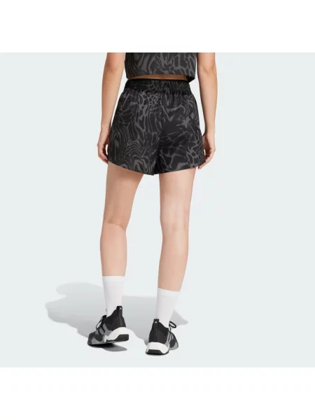 Adidas Szorty sportowe Train Essentials Allover Print Workout czarny