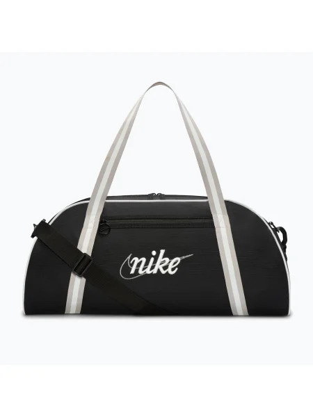 Geantă de antrenament pentru femei Nike Gym Club Retro 24 l black/college grey/summit white alb