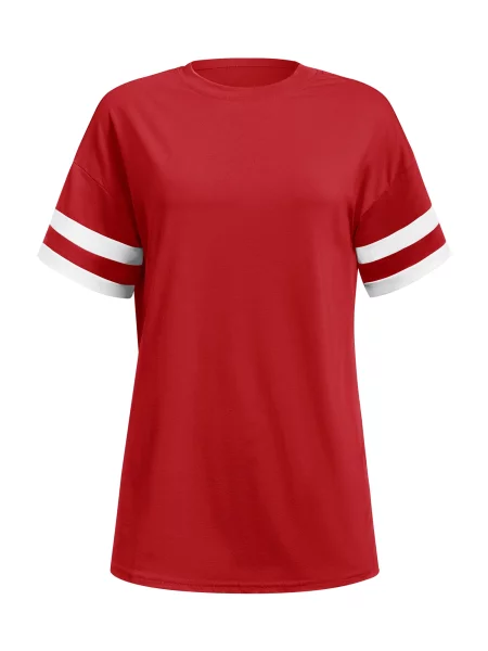 Imily Bela Tricou roșu alb