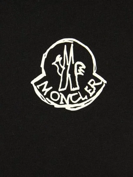 Tricou Moncler cu imagine negru