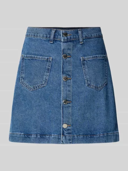 Wąska spódnica jeansowa z czystej bawełny model AMAZING' Only niebieska