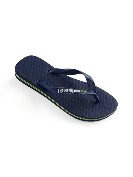 Șlapi De Plajă Havaianas Brasil Logo albastru