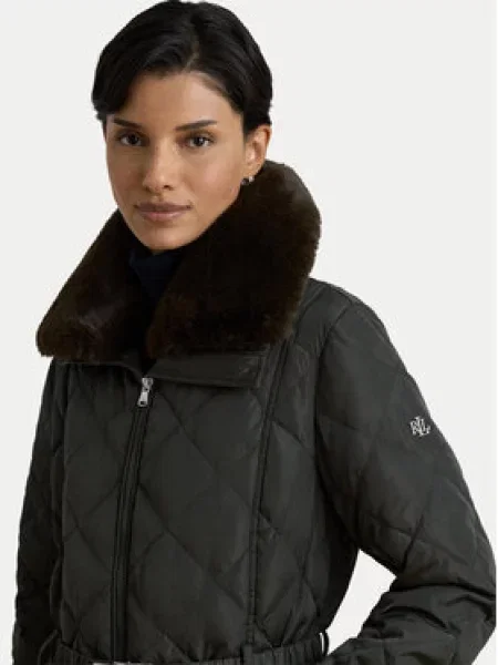 LAUREN RALPH LAUREN Pūkinė striukė Tamsiai žalia