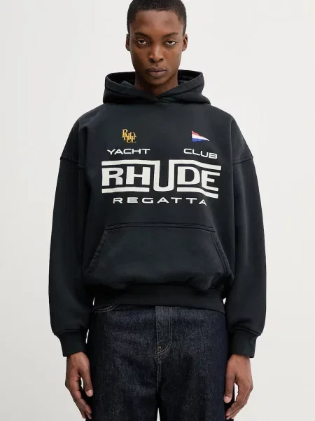 RHUDE Regatta Club hanorac cu glugă din pentru bărbați alb