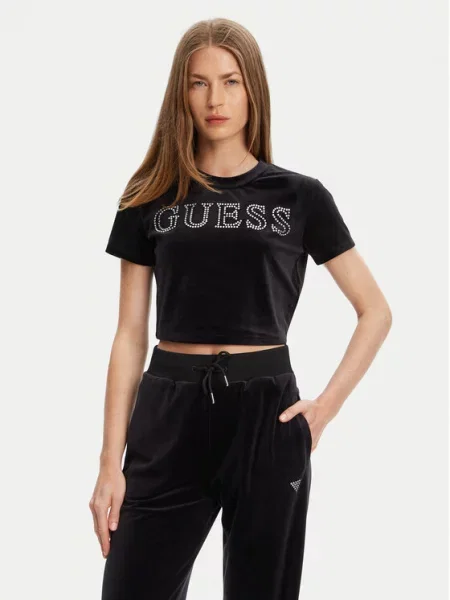 Πουκάμισο Guess μαύρο