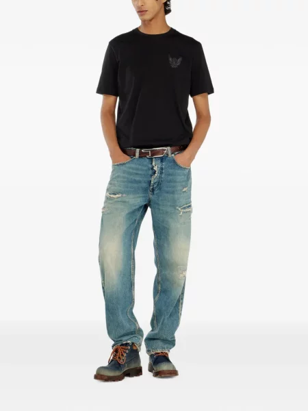Tricou Diesel cu autograf negru