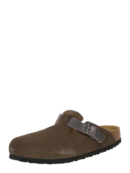 BIRKENSTOCK Nizki natikači Boston temno siva