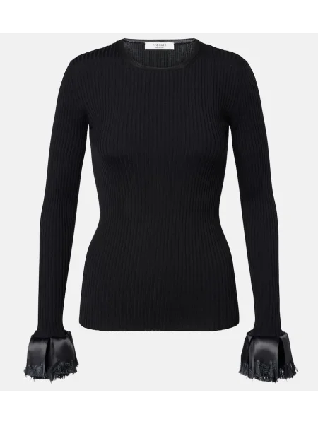 Pulover Fforme de lână negru