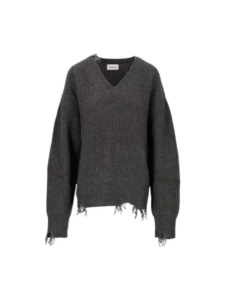 Sweter Amish szary