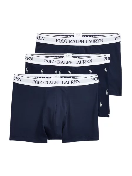 Bokserki Polo Ralph Lauren ze stretchu 3 w 1 niebieskie