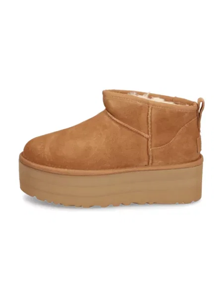 Klasické tenisky Ugg na platformě hnědé