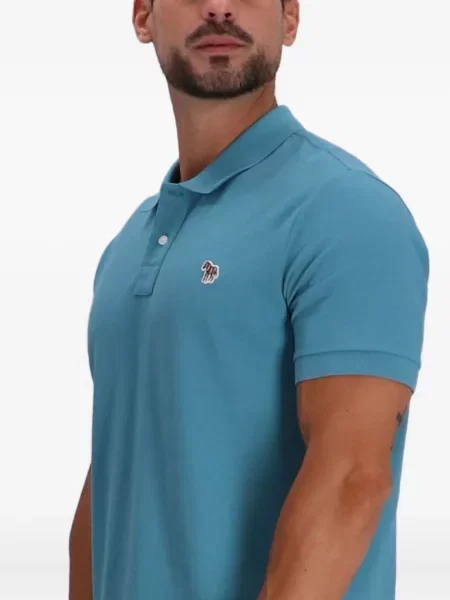 Polo Paul Smith cu model zebră albastru