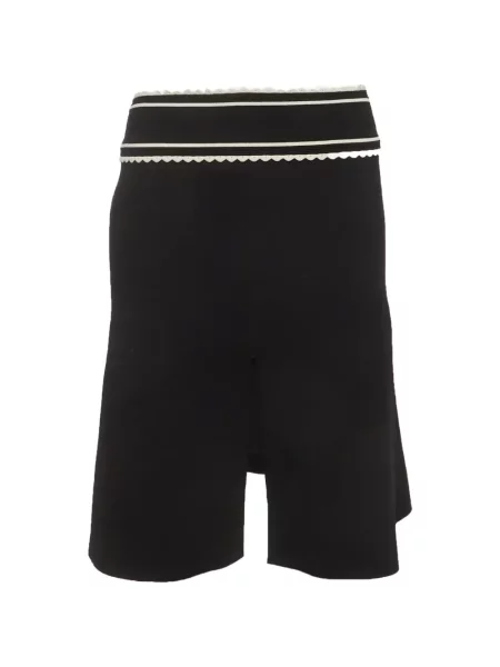 Fustă midi Sandro în linie A negru
