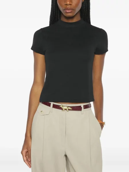 Tricou Maison Kitsune scurt negru