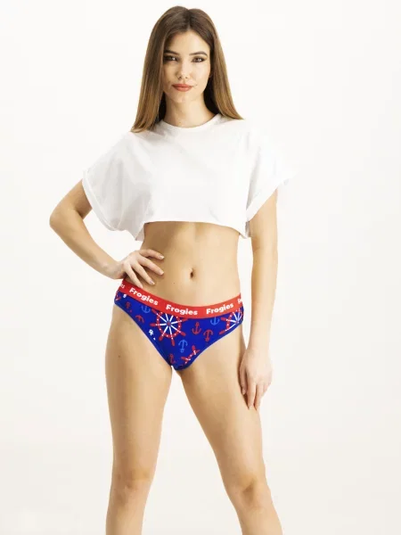 Hlačke Frogies modra