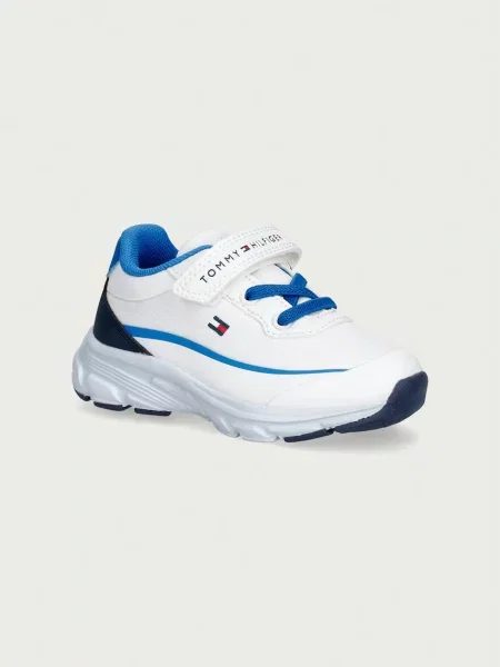 Tommy Hilfiger sneakers pentru copii alb