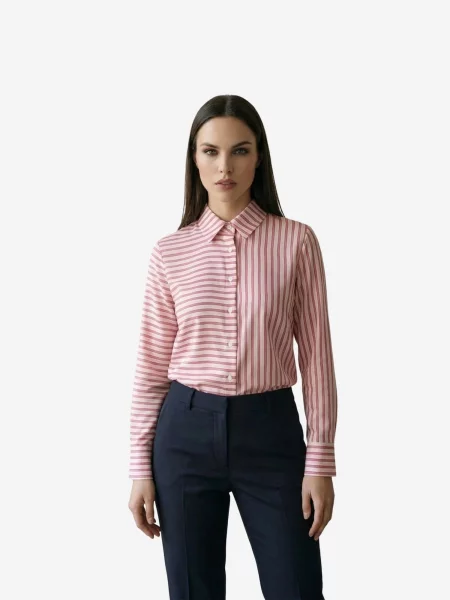 My fashion Halenka světle červená bílá