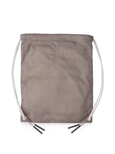 Rucsac Rick Owens din piele cu cordon gri
