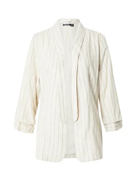 PIECES Blazer ecru / temno siva