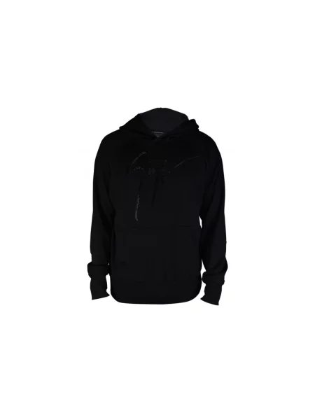 Bluza z kapturem Giuseppe Zanotti z dżetami czarna
