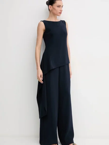 Sandro Ferrone salopetă bleumarin cu decolteu rotund