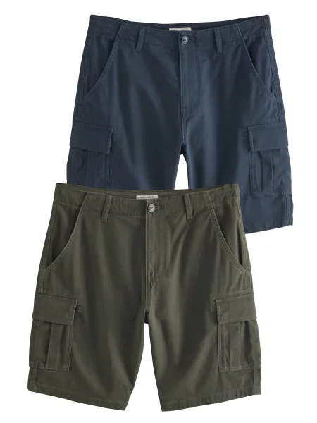 Next Kargo hlače mornarska / temno zelena