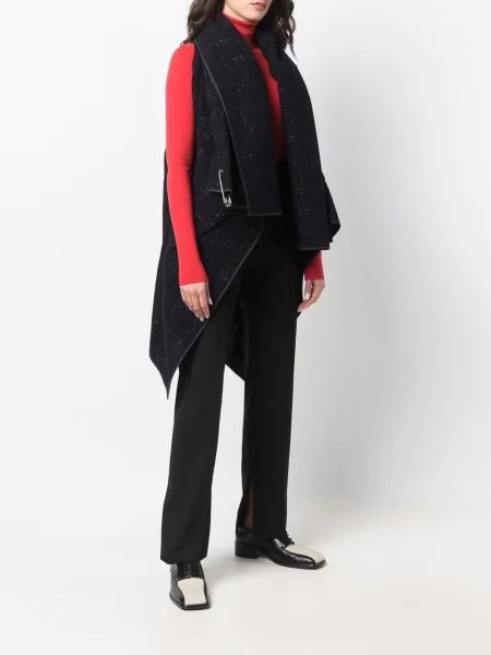 Pletený pelerína Comme Des Garçons Pre-owned modrý