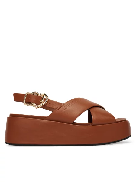 Sandali LOVE MOSCHINO rjava
